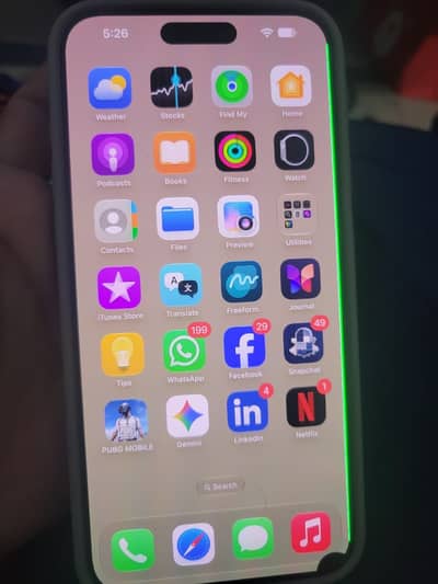 iPhone 15 Pro Max 256GB JV| 86% Battery Pin Dot and a small green line