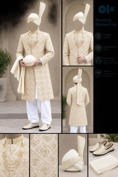 Men's sherwani set