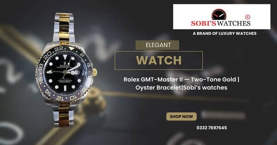 Rolex GMT-Master II — Two-Tone Gold | Oyster Bracelet|Sobi’s watches