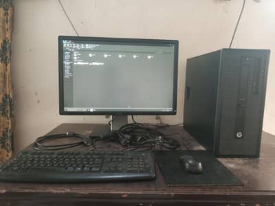 HP ProDesk Complete Setup i5-4670 12GB RAM 500GB 24 inch Dell  LED