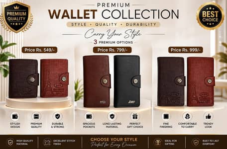 Premium Men's Wallet Collection - New Stylish