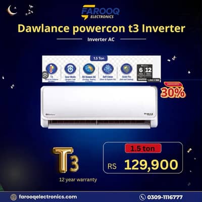 Brand New Dawlance Powercon T3 Inverter AC 1.5 Ton