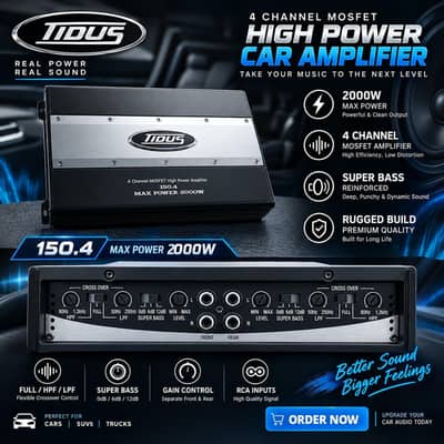 TIDUS 4-Channel MOSFET Car Amplifier – 150.4