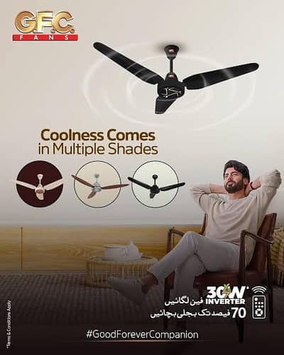 gfc ceiling fans inverter 30wath