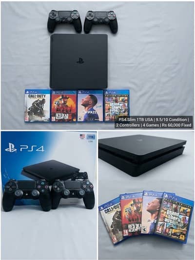 Sony PS4, Slim, 1 TB - USA