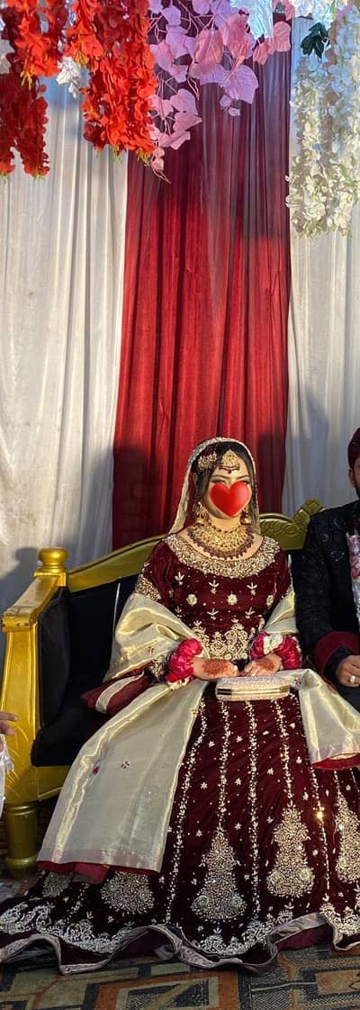 Bridal dress for barat