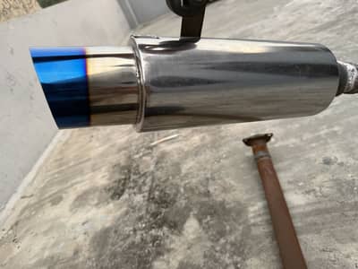 HKS exhaust with straight pipe