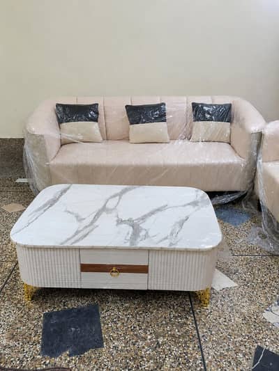 urgent sale luxury beige sofa set modern design