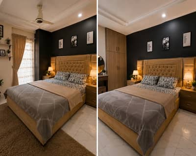 Flat for rent 1bed ROM full furnished apartments safe and scour 100%coupe allow