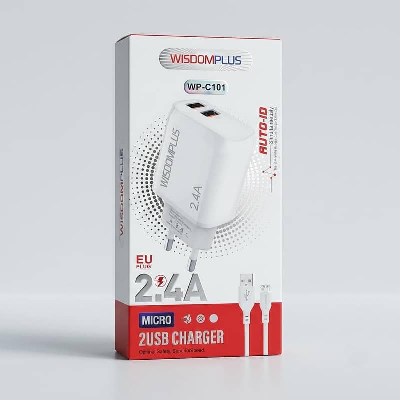WisdomPlus 2.4A Charging Adapter 0