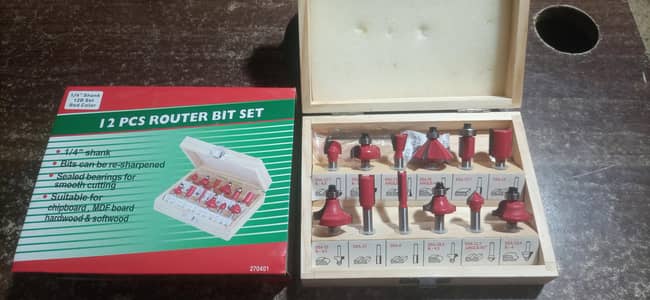 Brand New 17 Pcs Router & Rotary Burr Bit Set – Woodworking Tools