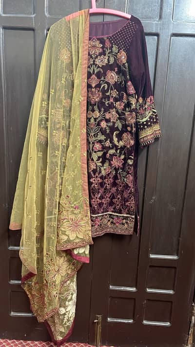 3pc new velvet Suit