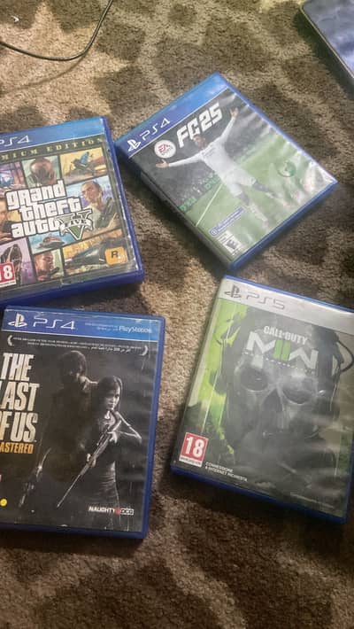 Fc 25 & Call of duty mw2 ps5
