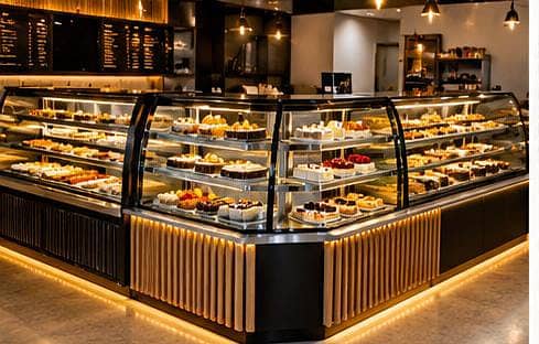 cake counters Bakery Show Case Display Counters 7