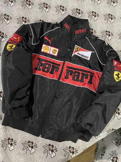 Ferrari F1 Racing Jacket Black Red | Premium Quality | Brand New