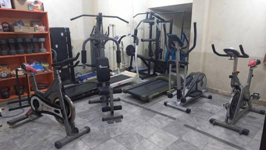 multi gym elliptical cycle exercise cycling machine Auto treadmill gym