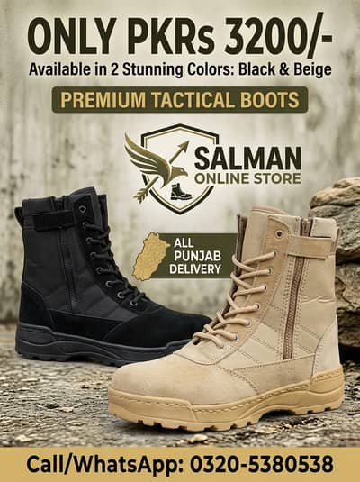 Men's Rubber Army Boots with Ankle Height, adventure and tracking