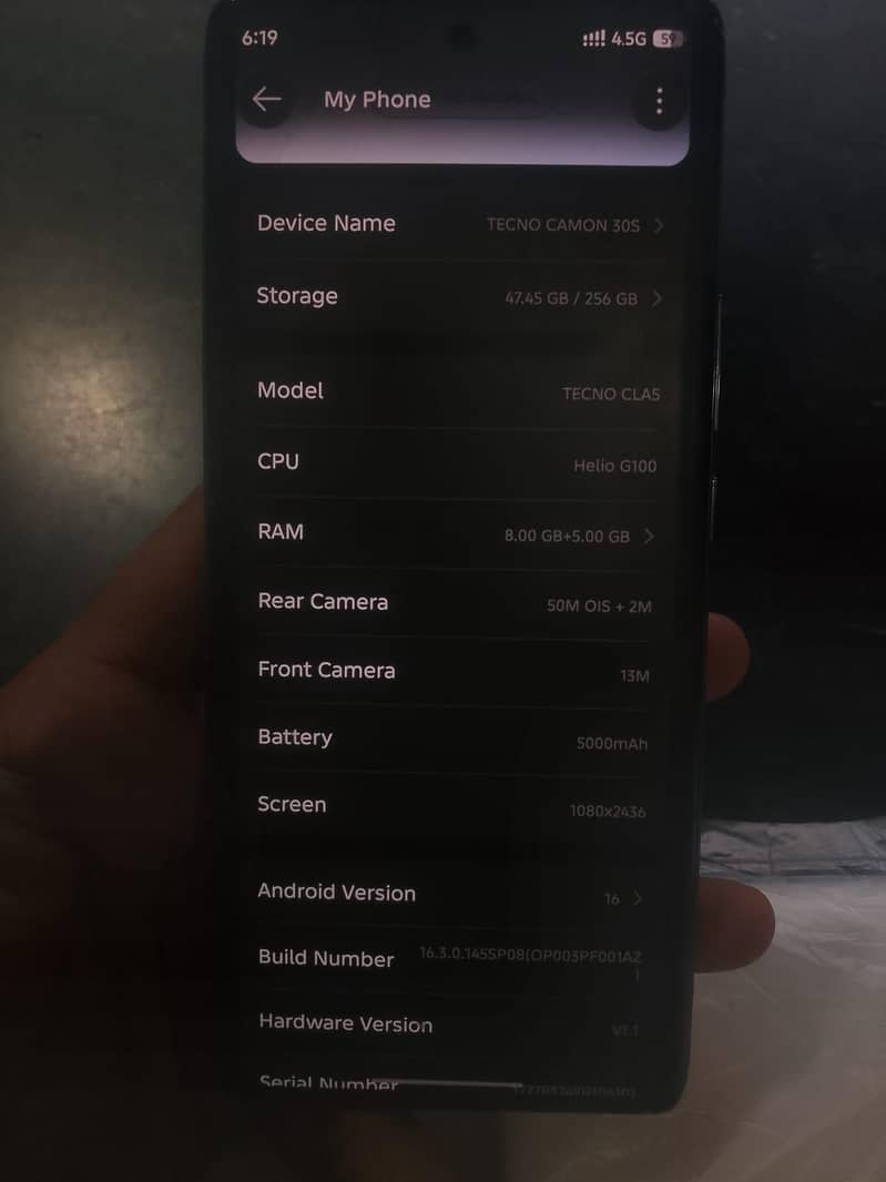 Tecno CAMON 30S 4