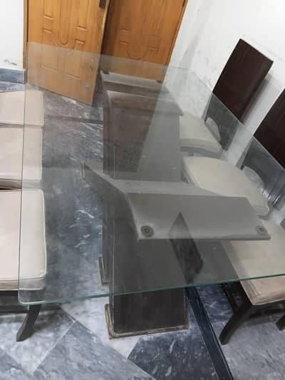 6 chair with dining table urgent sale need money