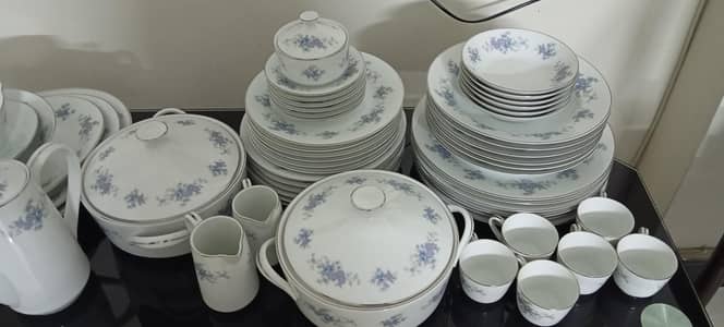 Original Imported Vintage Porcelain Dinner Set 55 Pieces