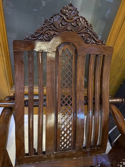 Sheesham chinioty rocking chair