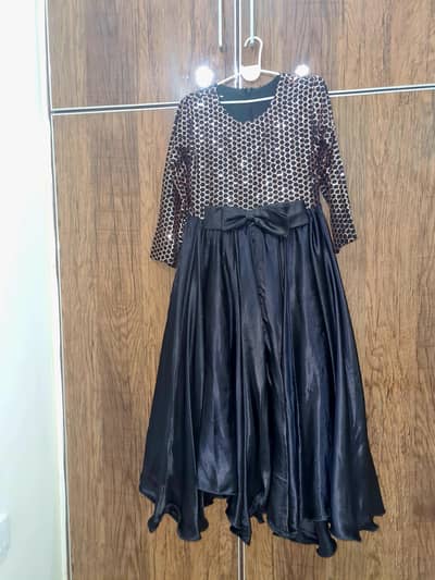black silk ready made frok