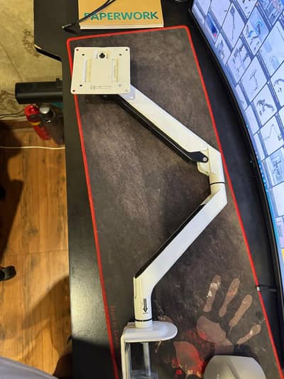 HEYMIX White Single Monitor Arm