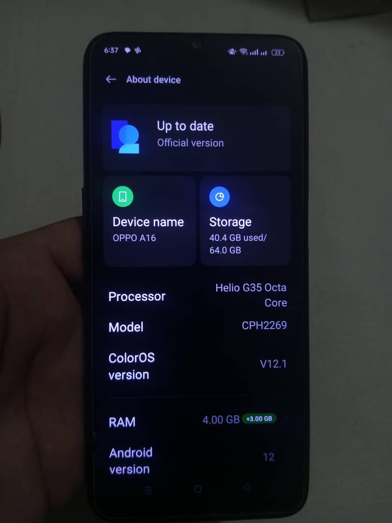 OPPO A16 4