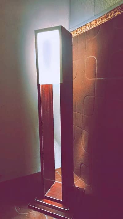 Modern Wooden Floor Lamp Warm Glow