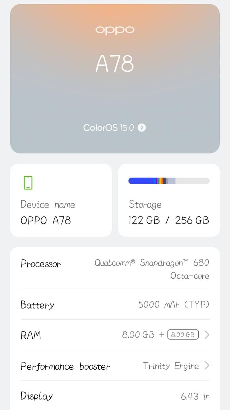 OPPO A78 1