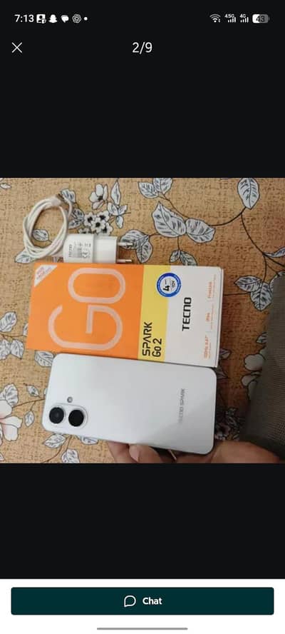 Tecno spark go 2 10/10 Sealed new set complete saman