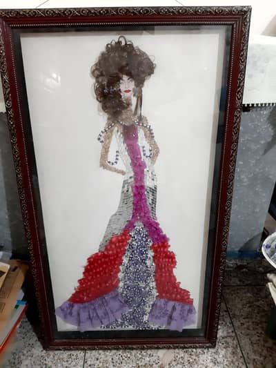 Beautiful Handmade 3D Doll Wall Frame | Heavy Decorative Frame
