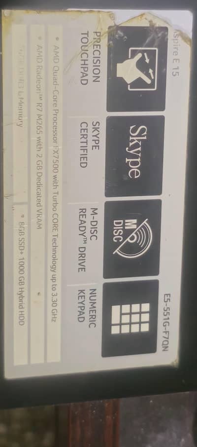 acer 16gb Ram 8gb ssd + 1000gb hdd, 2gb graphic card fx7500 10 core