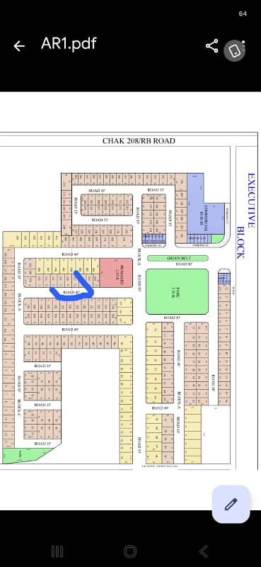 5 marla plot Model City Executive block 208 chak road Canal Road for sale