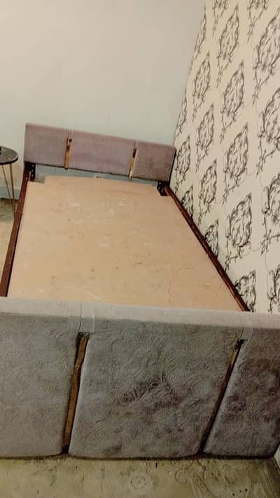Pure wooden Bed With mattress !