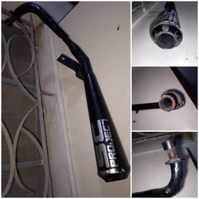 sc project  silence/ muffler loud sound for  70cc bike