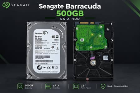 Seagate Barracuda 500GB SATA HDD | 3.5" Desktop Hard Drive | Original