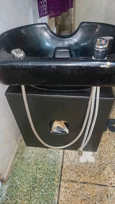 Salon Shampoo Backwash Unit | Hair Wash Chair with Basin
