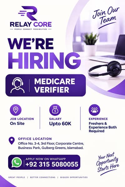 Hiring Medicare Verifiers – Relay Core | Male and Female
