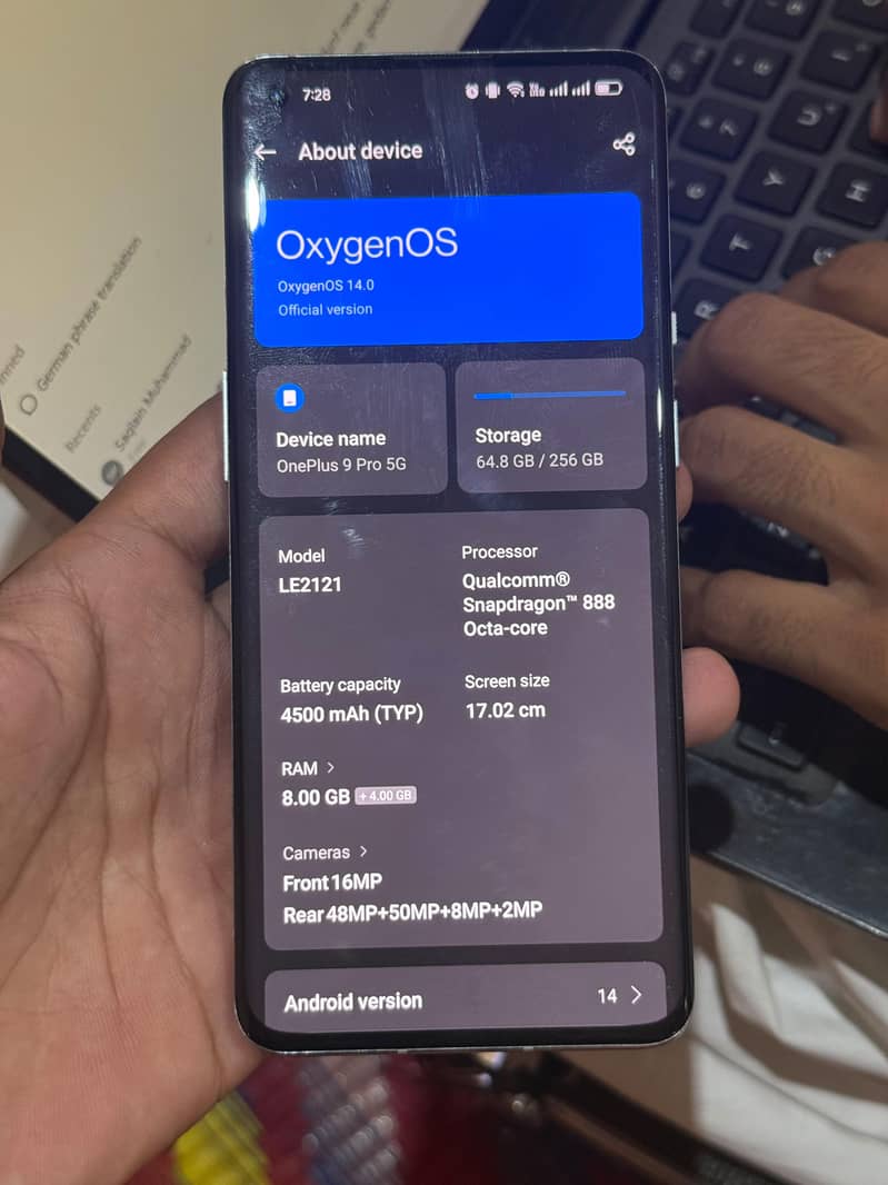 One Plus 9 Pro 6