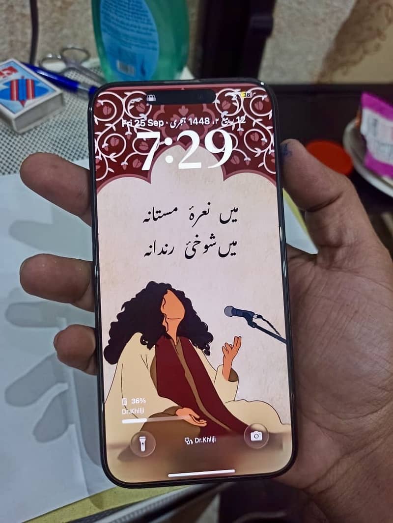 iPhone 15 Pro Max 256GB | Black | Non-PTA JV | 94% Battery | 100% Genu 1