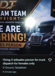 Telesales person