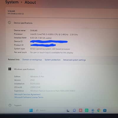 Hp elitebook 850 G3