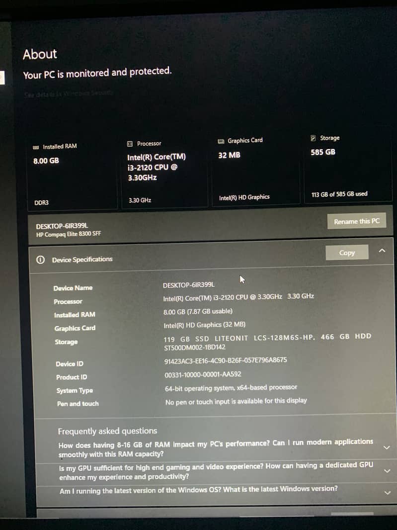 HP system 0