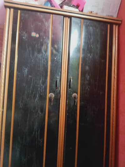 iron 2 door cupboard