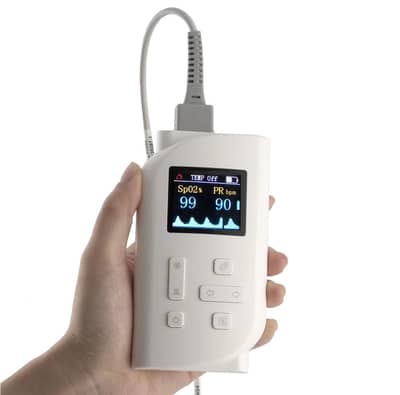 Handheld Oximeter with Neonatal Probe for Newborn Babies