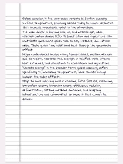 I will do neat and professional handwritten notes, assignments and do