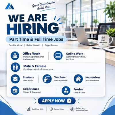 Hiring Male and Female For Work