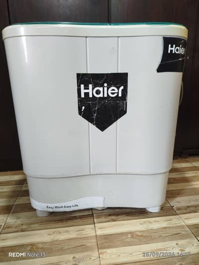 Haier washing machine twin tub semiautomatic capacity 8kg