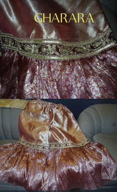 Heavy Fancy 3-Piece Party Wear Dress (Gharara Set)